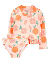 Set Traje de Baño Manga Larga Orange Slice